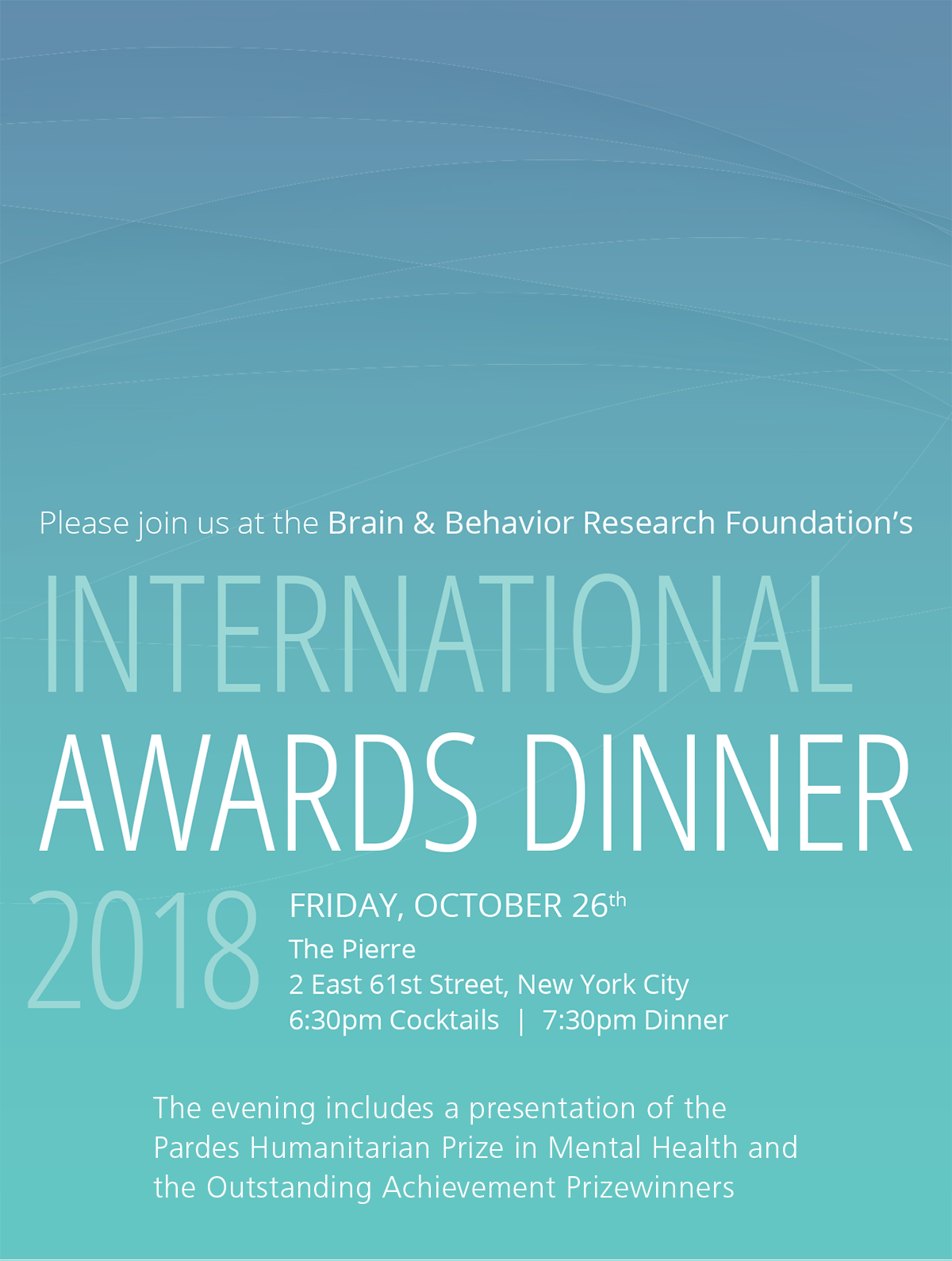 International Awards Dinner 2018
